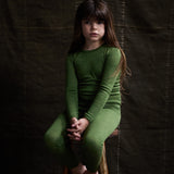 Lark Top & Finch Leggings Set - Merino Wool & Silk - Forest