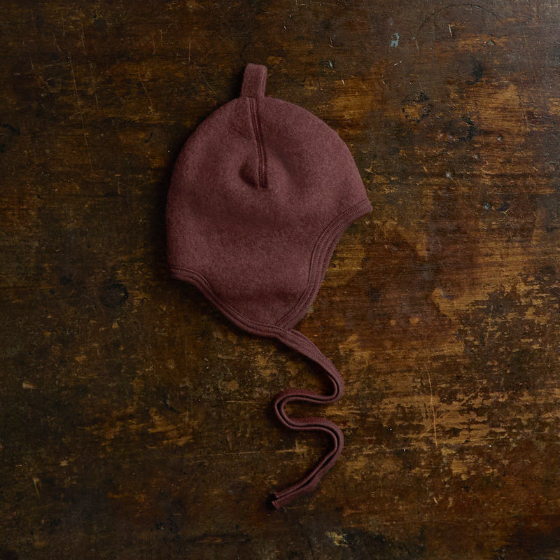 Linnet Baby & Kids Hat - Merino Wool Fleece - Fig