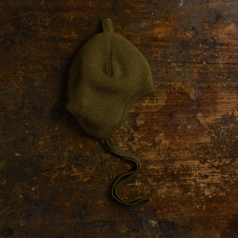 Linnet Baby & Kids Hat - Merino Wool Fleece - Seaweed