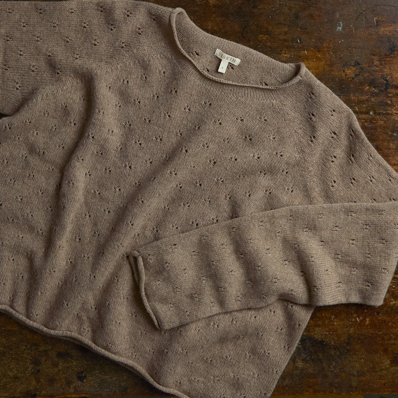 Meadow Women's Sweater - Superfine Lambswool - Feather