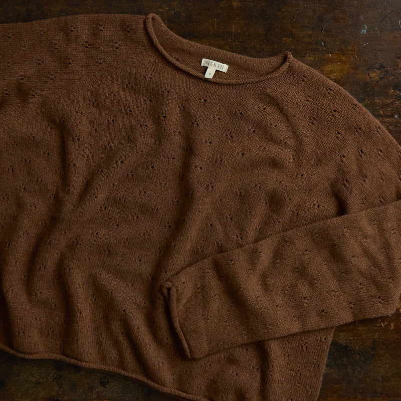 Meadow Women's Sweater - Superfine Lambswool - Hazelnut