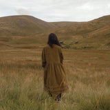 Ash Women's Dress - Cotton Corduroy - Seaweed