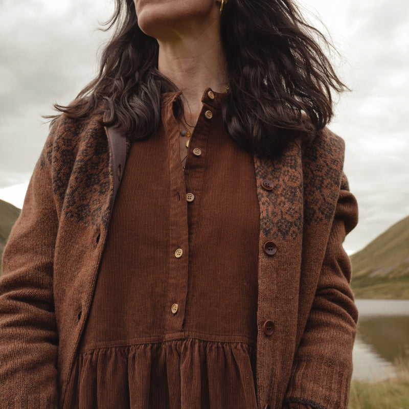 Autumn Women's Cardigan - Superfine Lambswool - Hazelnut