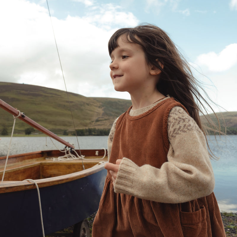 Aspen Dress - Cotton Corduroy - Auburn