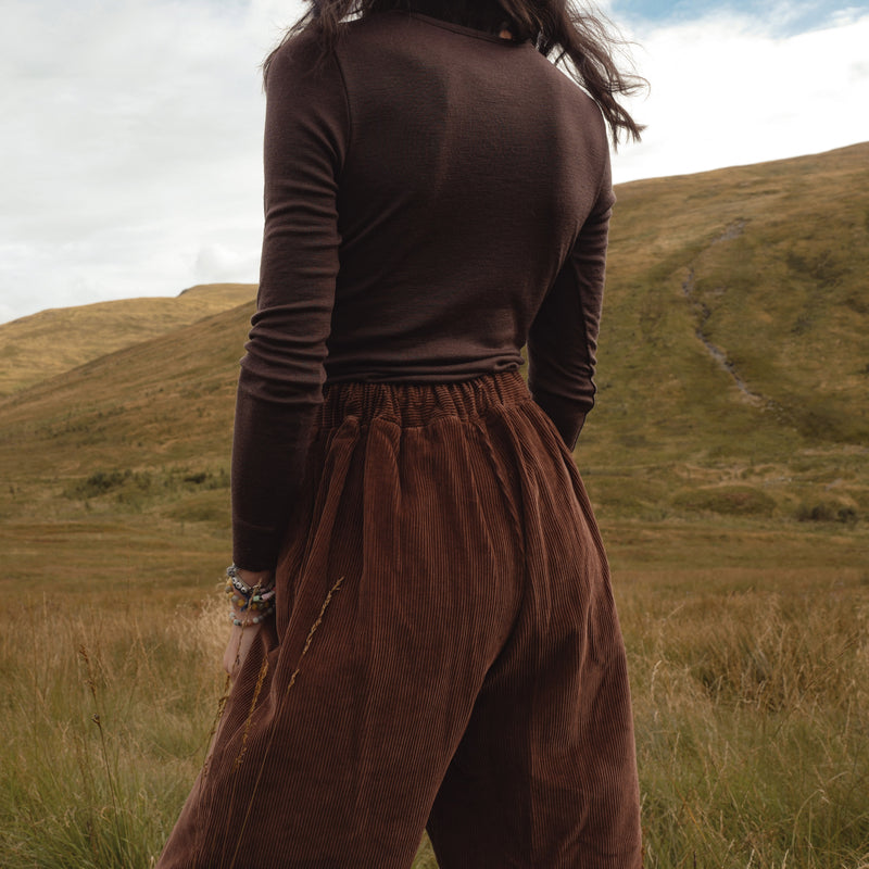 Blackthorn Women's Trousers - Cotton Corduroy - Squirrel