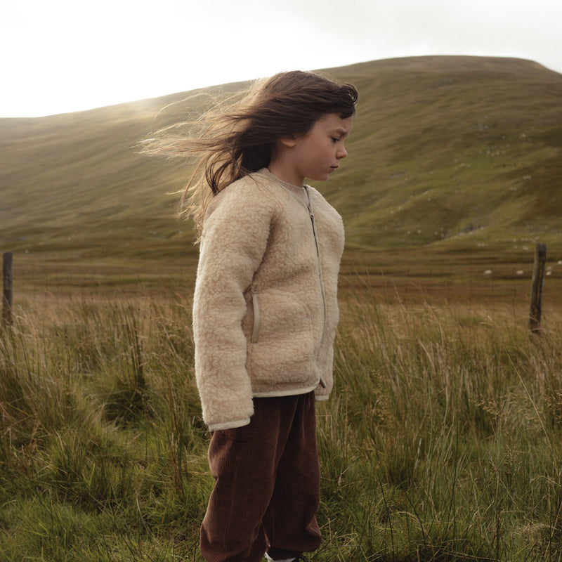 Oribi Jacket - Wool Teddy Fleece - Oatmeal