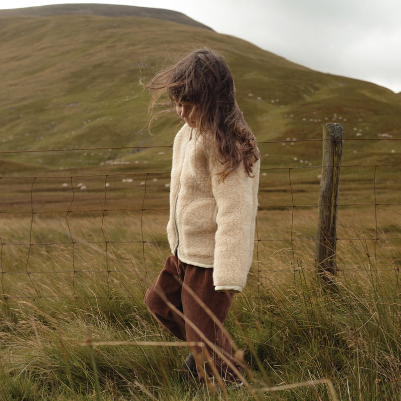 Oribi Jacket - Wool Teddy Fleece - Oatmeal