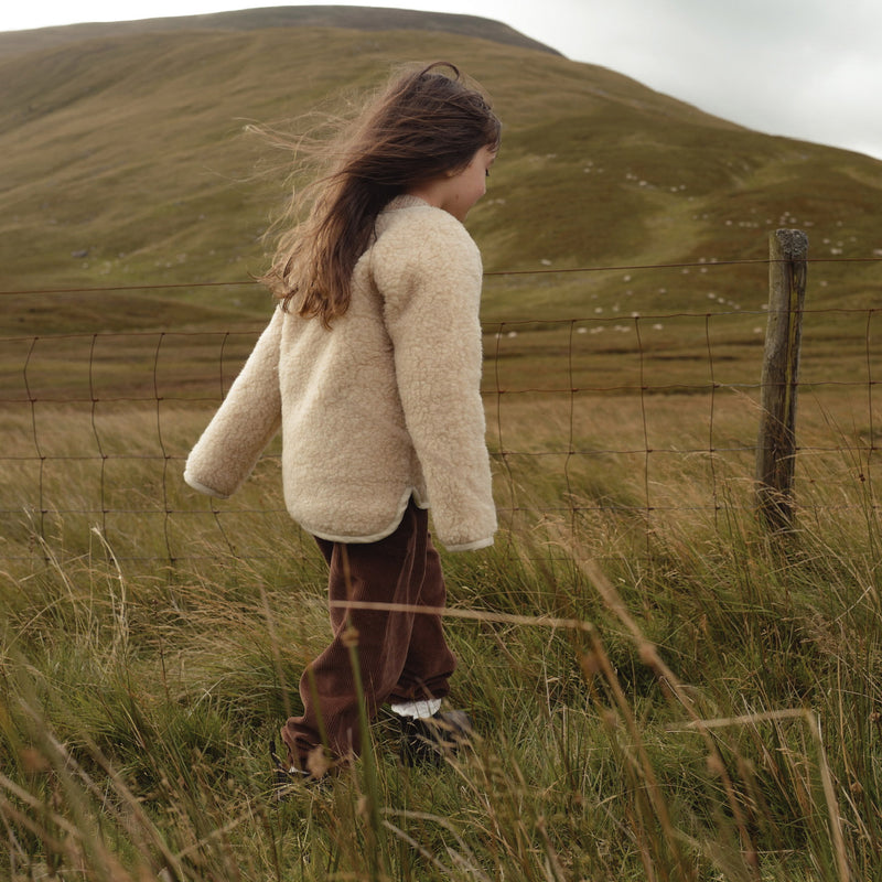 Oribi Jacket - Wool Teddy Fleece - Oatmeal