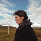 Sika Women's Coat - Wool Teddy Fleece - Coal