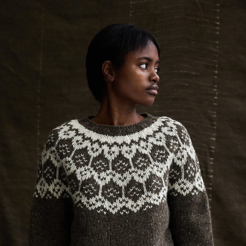 Norse Women's Sweater - Donegal Wool - Granite