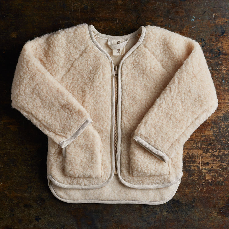 Oribi Jacket - Wool Teddy Fleece - Oatmeal