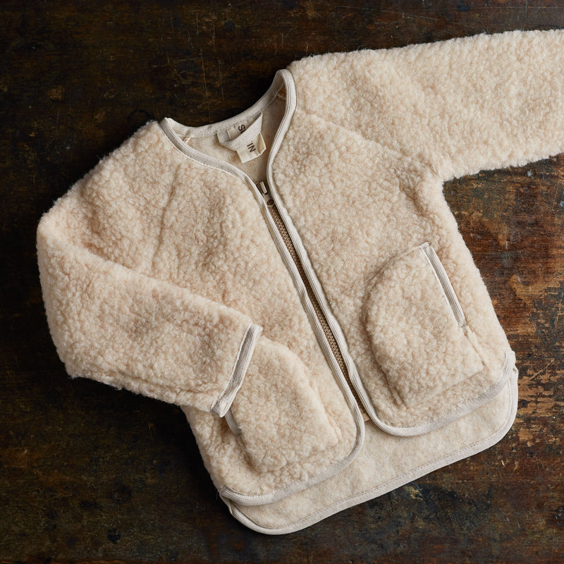 Oribi Jacket - Wool Teddy Fleece - Oatmeal