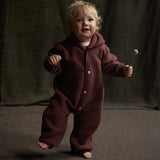 Pipit Baby Suit - Merino Wool Fleece - Fig