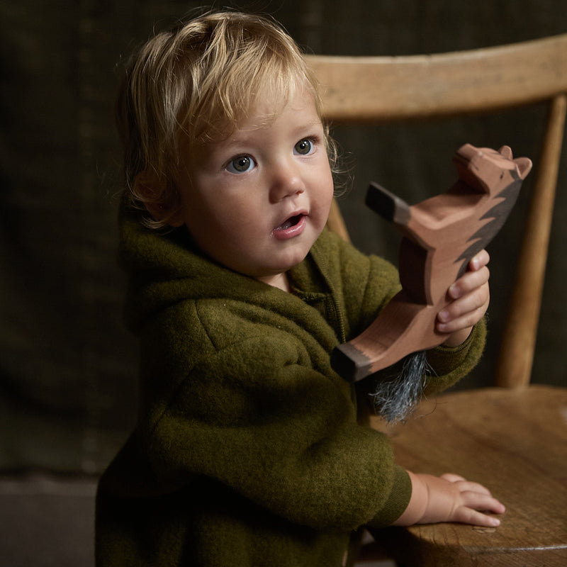 Pipit Baby Suit - Merino Wool Fleece - Seaweed