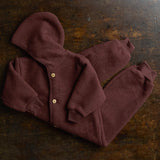 Pipit Baby Suit - Merino Wool Fleece - Fig