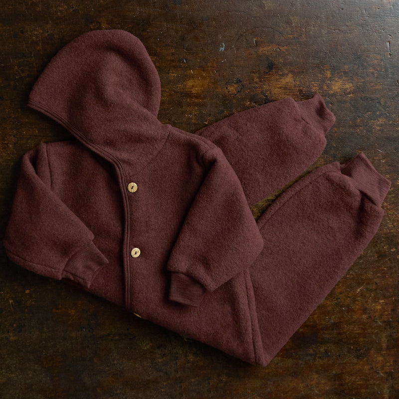 Pipit Baby Suit - Merino Wool Fleece - Fig