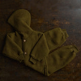Pipit Baby Suit - Merino Wool Fleece - Seaweed
