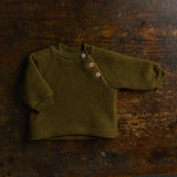 Puffin Baby & Kids Sweater - Merino Wool Fleece - Seaweed