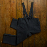 Roam Women's Trousers/Dungarees - Boiled Merino Wool - Anthracite