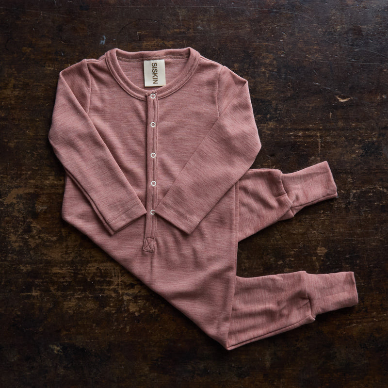 Wool Pyjamas Baby/Children’s Merino Wool Silk Pyjamas in pink - sizes 6 mth-4 yrs ...