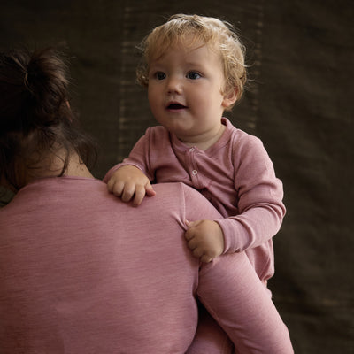 Serin Baby & Kids Pyjamas - Merino Wool & Silk - Orchid