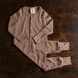 Serin Baby & Kids Pyjamas - Merino Wool & Silk - Warm Driftwood
