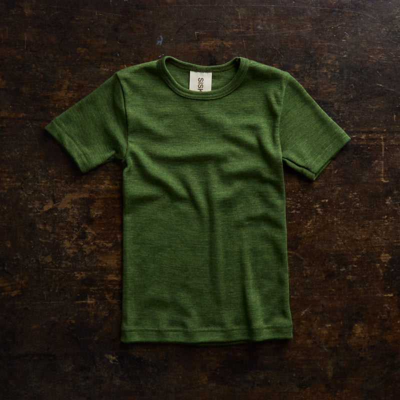 Smew Top - Merino Wool & Silk - Forest