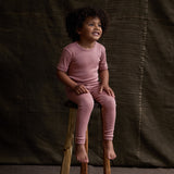 Finch Leggings - Merino Wool & Silk - Orchid