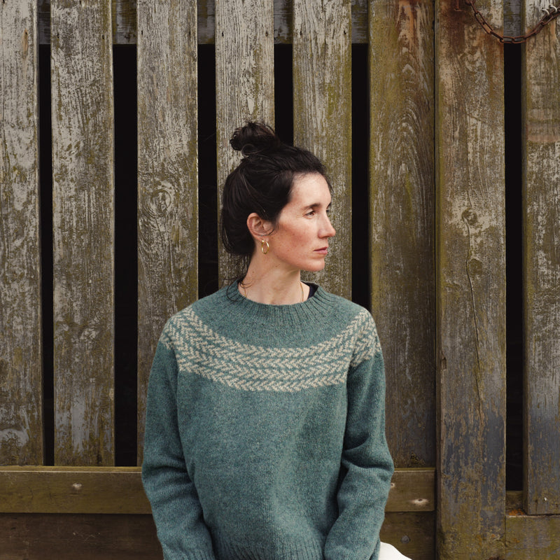 Garden Women's Sweater - Lambswool - Dusk