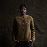Fauna Women's Cardigan - Lambswool - Olive