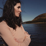 Lark Women's Top - Cotton Pointelle - Peony