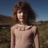 Wren Top - Cotton Pointelle - Peony