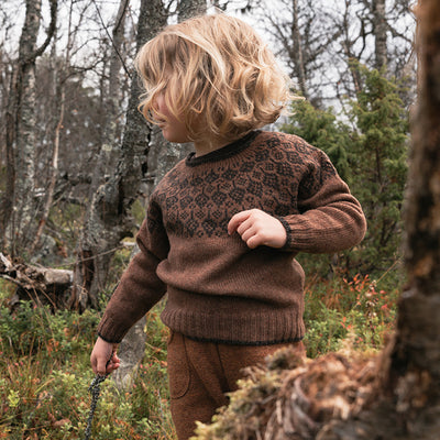 Autumn Baby & Kids Sweater - Superfine Lambswool - Hazelnut