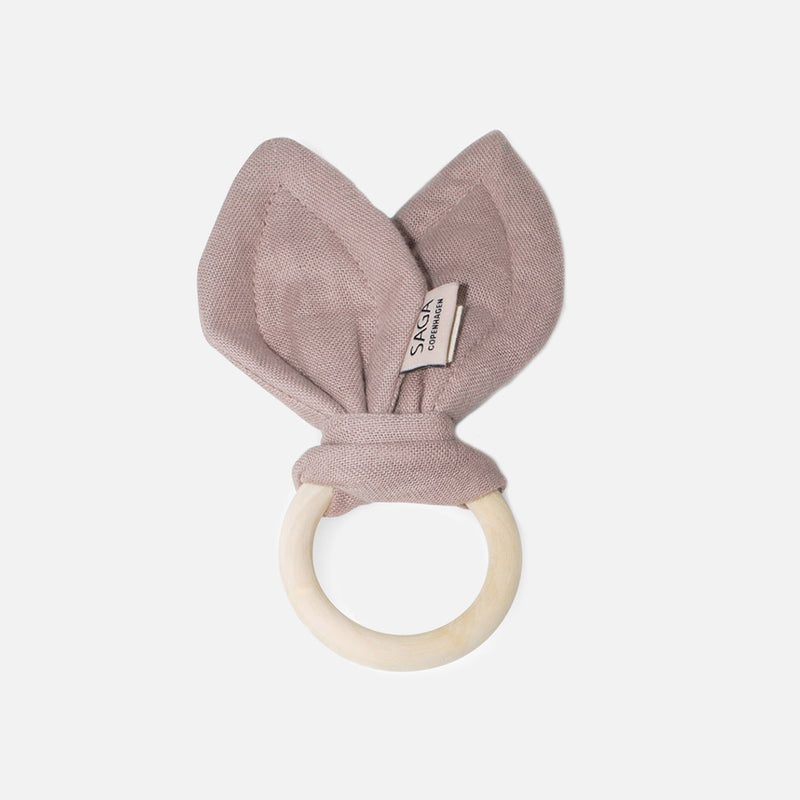 Cotton Groa Teething Ring - Mauve