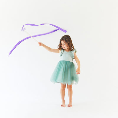 Silk Large Unicorn Streamer - Purple