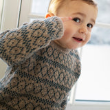 Alpaca Pattern Sweater - Dark Reef