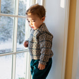 Alpaca Pattern Sweater - Dark Reef