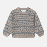 Alpaca Pattern Sweater - Dark Reef