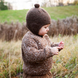 Baby Suri Alpaca Bonnet - Pine Cone