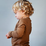 Cotton Raglan Tee - Almond Melange