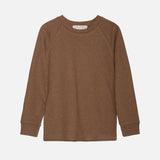 Cotton Raglan Tee - Almond Melange