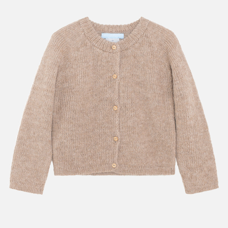 Suri Alpaca Cardigan - Beige