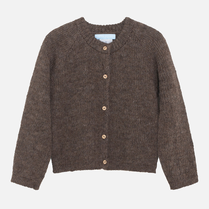 Suri Alpaca Cardigan - Pine Cone