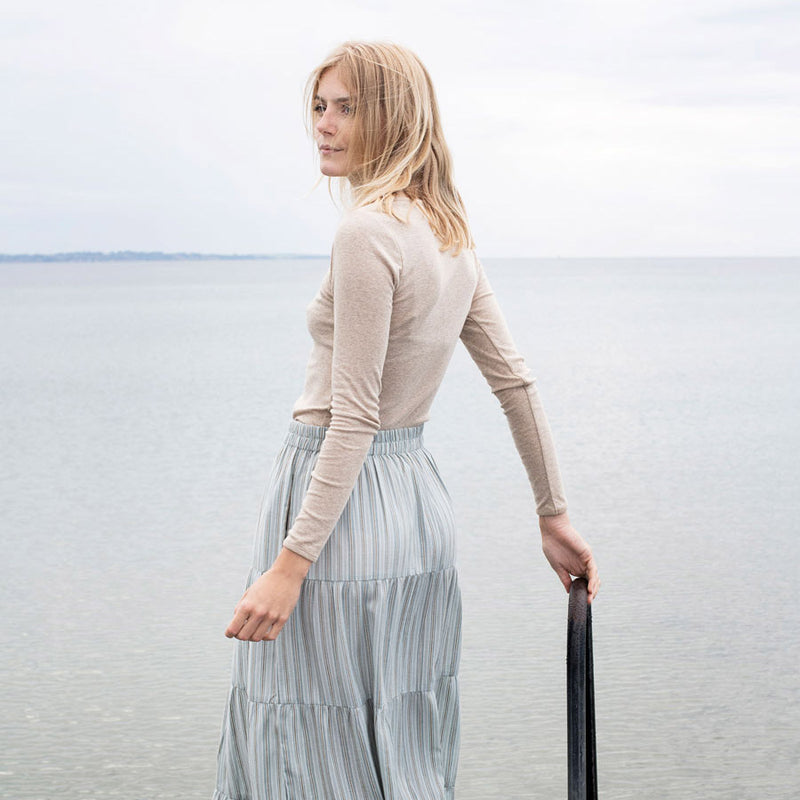 Women's Cotton Top - Oat Melange