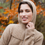 Women's Suri Alpaca Balaclava - Beige