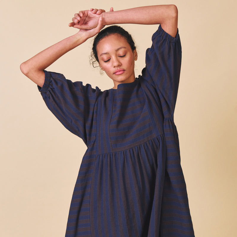 Women's Cotton/Linen Betsy Dress - Stripe