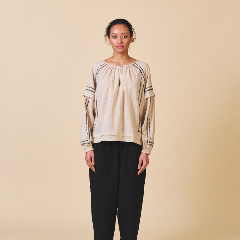 Women's Cotton Elodie Shirt - Ecru