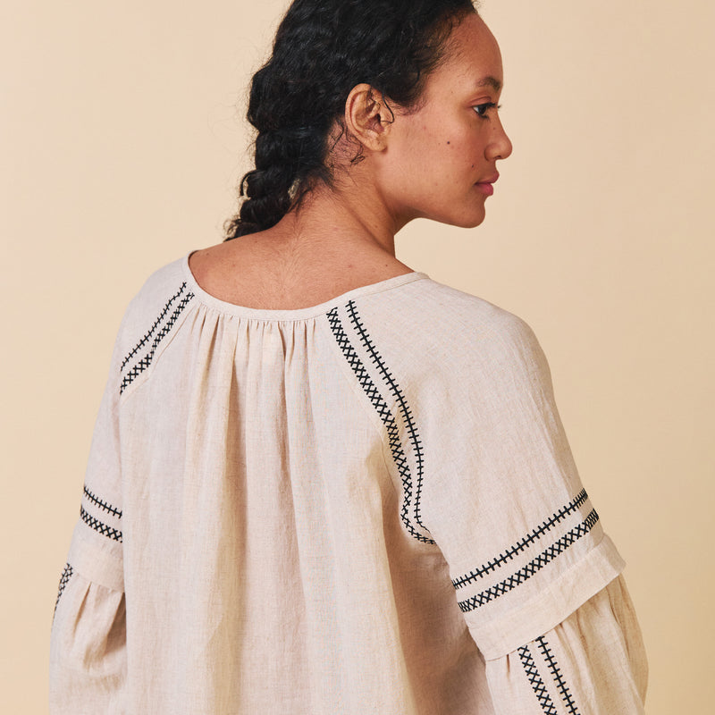 Women's Cotton Elodie Shirt - Ecru