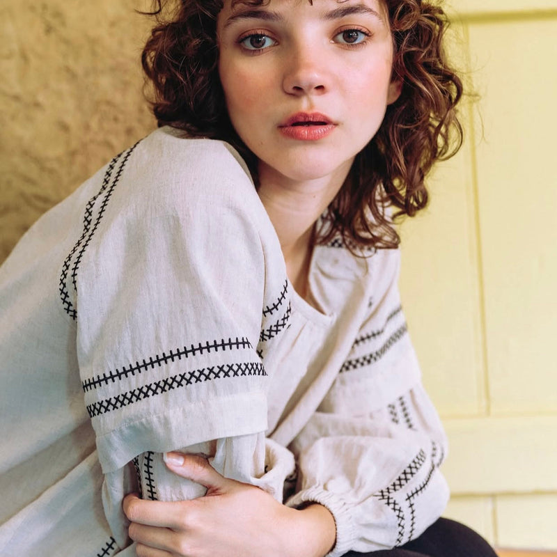Women's Cotton Elodie Shirt - Ecru
