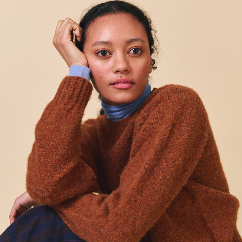 Women's Wool Nova Jumper - Whiskey